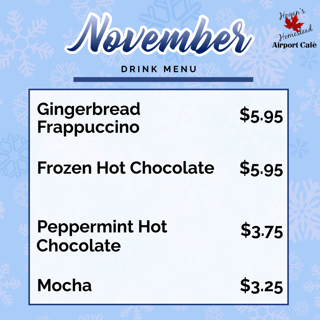 November drink specials