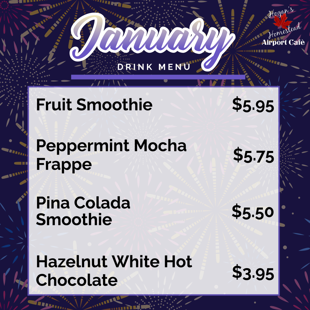 January drink menu