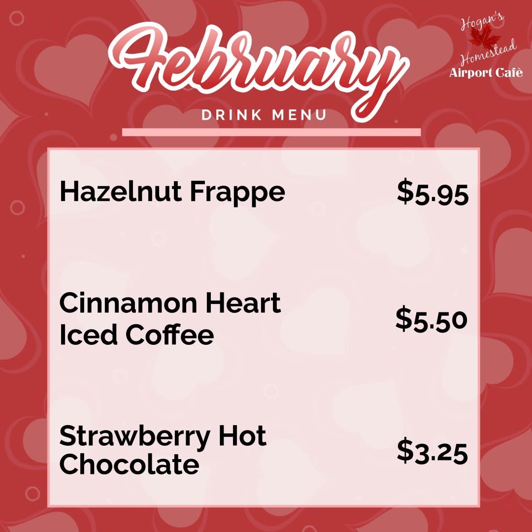 February Drink Menu