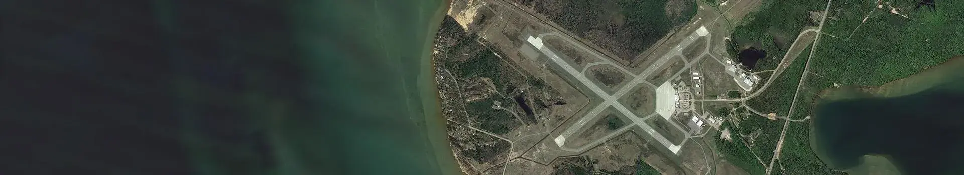 Aerial view of airport