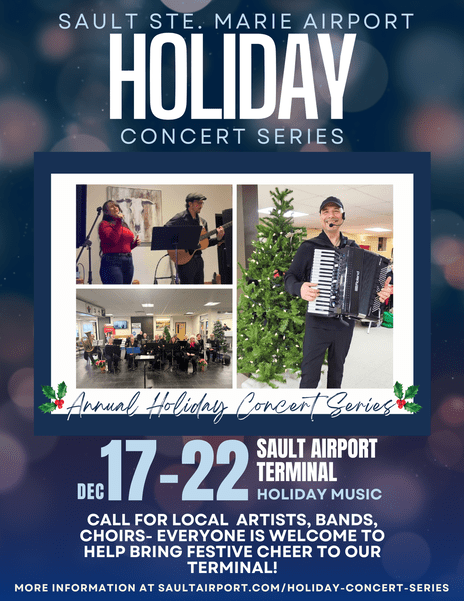  Holiday Concert Series Kicks Off Tomorrow at Sault Airport! 