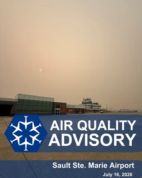 Air Quality Advisory – Sault Ste. Marie Airport (CYAM) Issued: July 16, 2026