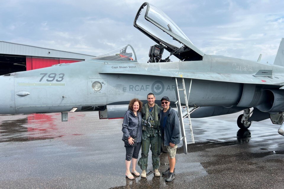 Display Image for Sault-born CF-18 pilot, parents grateful for hometown flyover